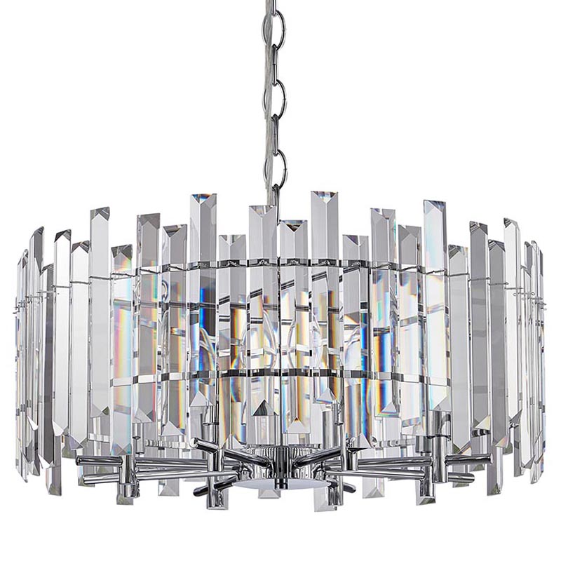 Люстра Langley Chandelier chrome 60 Хром Прозрачный в Саратове | Loft Concept 