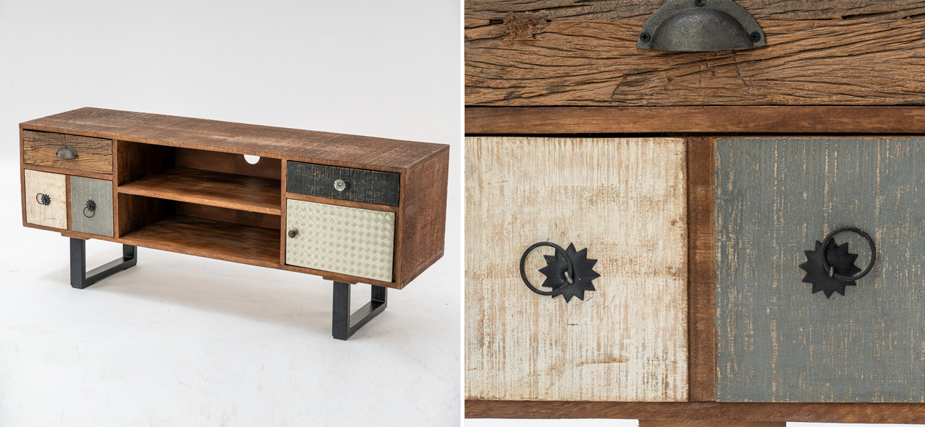 ТВ-тумба из натурального дерева Handmade Wooden - фото