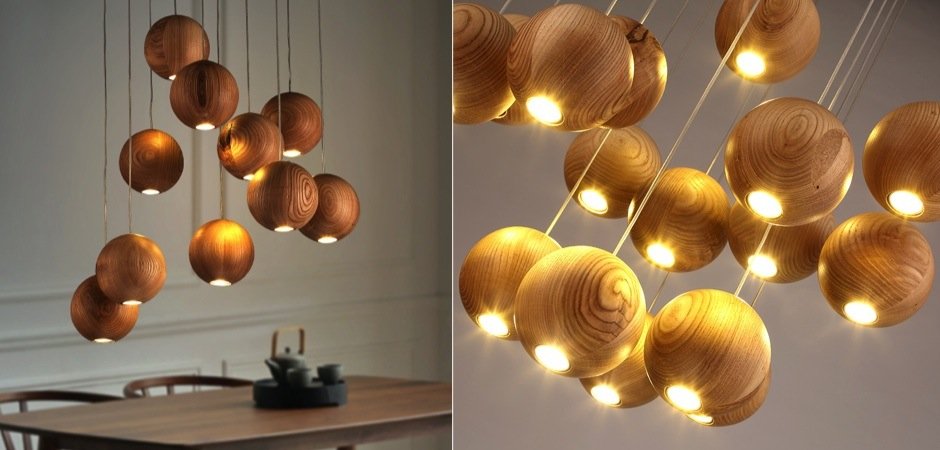Подвесной светильник Lofter Wooden Sphere Подвесной светильник Lofter Wooden Sphere - Loft-Concept в Саратове