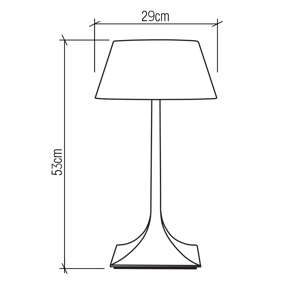 Настольная лампа со скошенным конусовидным абажуром и фигурной ножкой в цвете тик Accord Lighting в Саратове