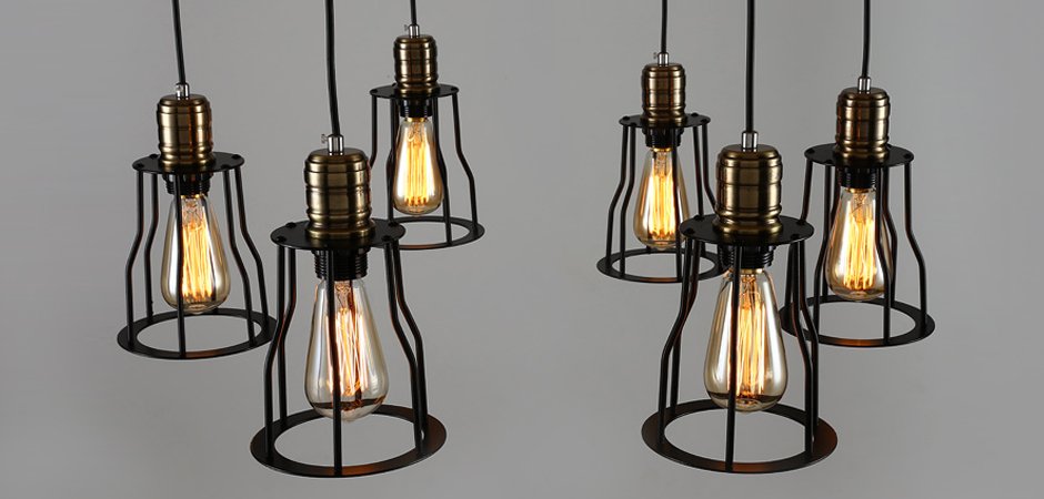 Подвесной светильник Loft Industrial Cage Filament Pendant Подвесной светильник Loft Industrial Cage Filament Pendant - Loft-Concept в Саратове