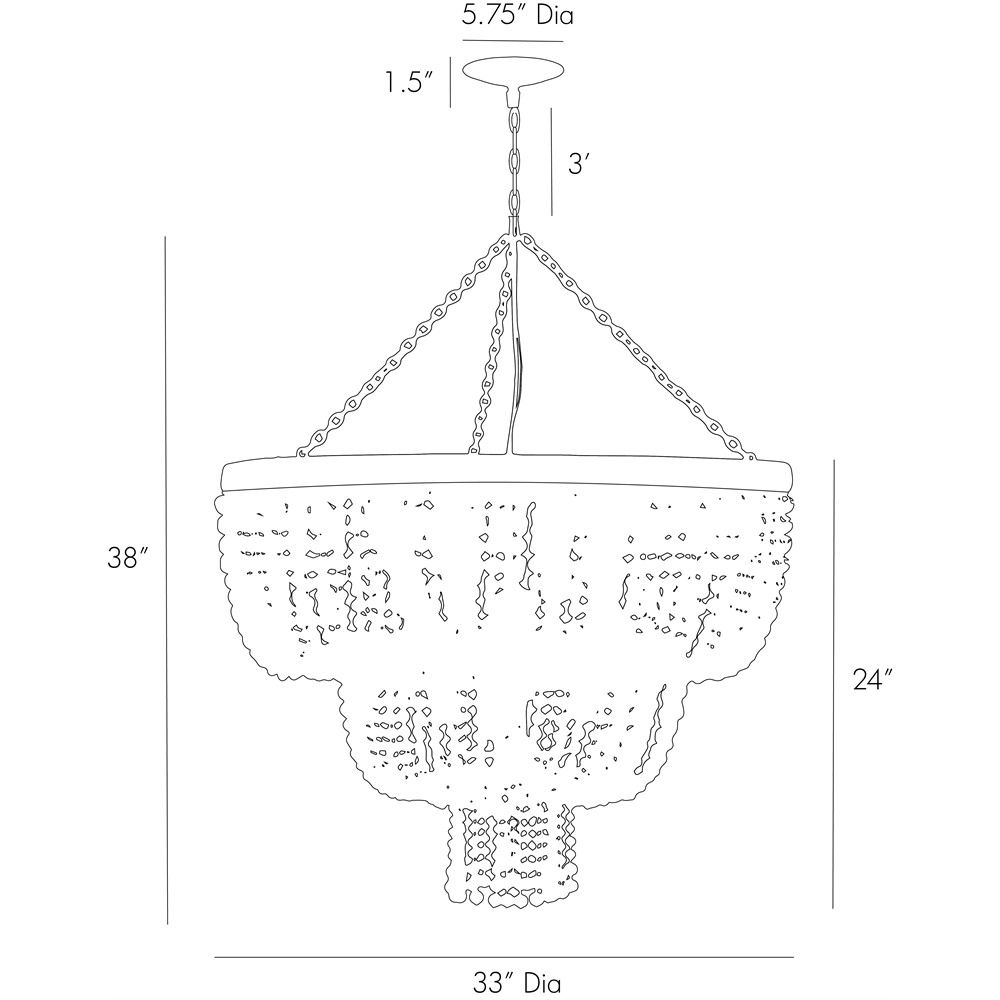 Люстра Arteriors CHAPPELLET CHANDELIER в Саратове