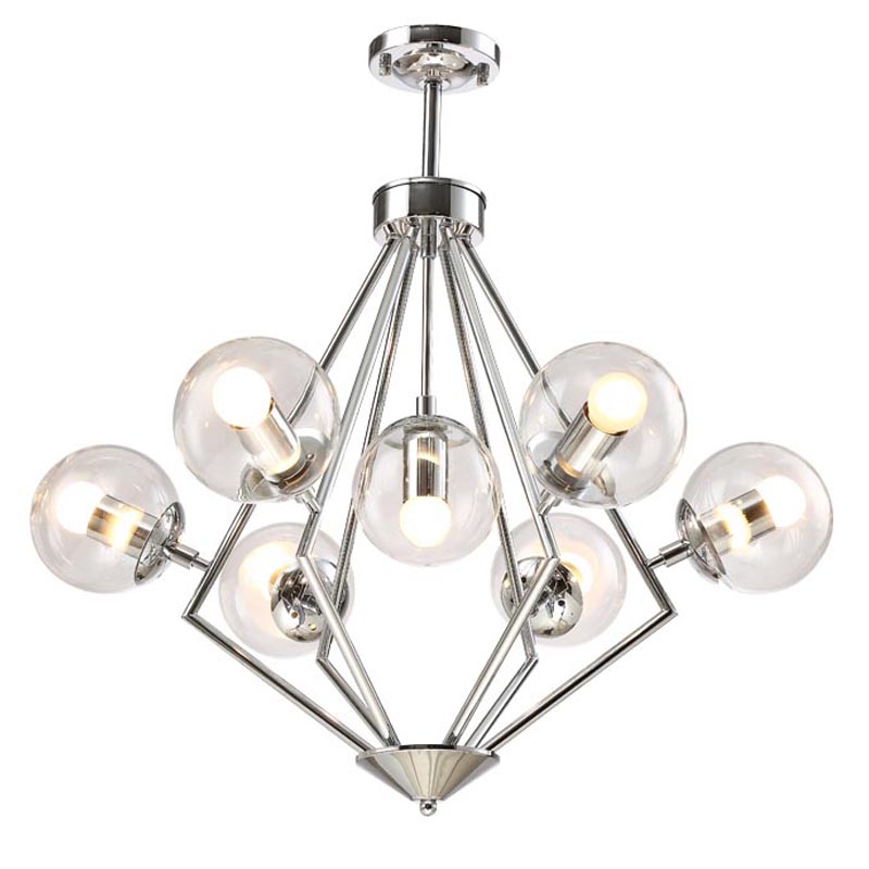 Люстра Liebaud Chandelier 7 lamp Хром Люстра Liebaud Chandelier 7 lamp Хром в Саратове | Loft Concept