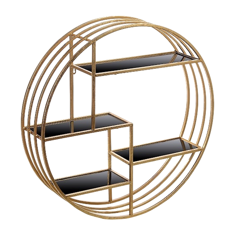 Полка Quaternion Circle Gold Золотой Желтый Полка Quaternion Circle Gold Золотой Желтый в Саратове | Loft Concept