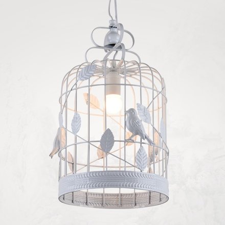 Подвесной светильник BIRDCAGE CHANDELIER Белый в Саратове | Loft Concept 