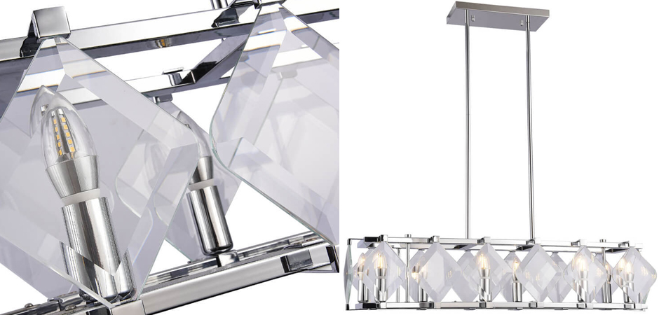 Люстра Glass Rhombus Lighting Люстра Glass Rhombus Lighting - Loft-Concept в Саратове
