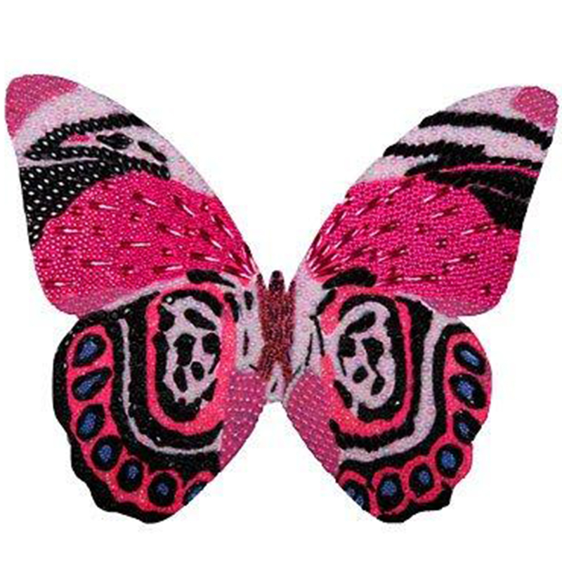 Картина "Pink and Black Mini Butterfly Cut Out" Мульти в Саратове | Loft Concept 