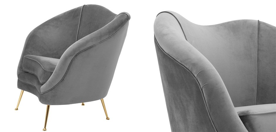 Кресло Eichholtz Chair Cambiano Grey Кресло Eichholtz Chair Cambiano Grey - Loft-Concept в Саратове