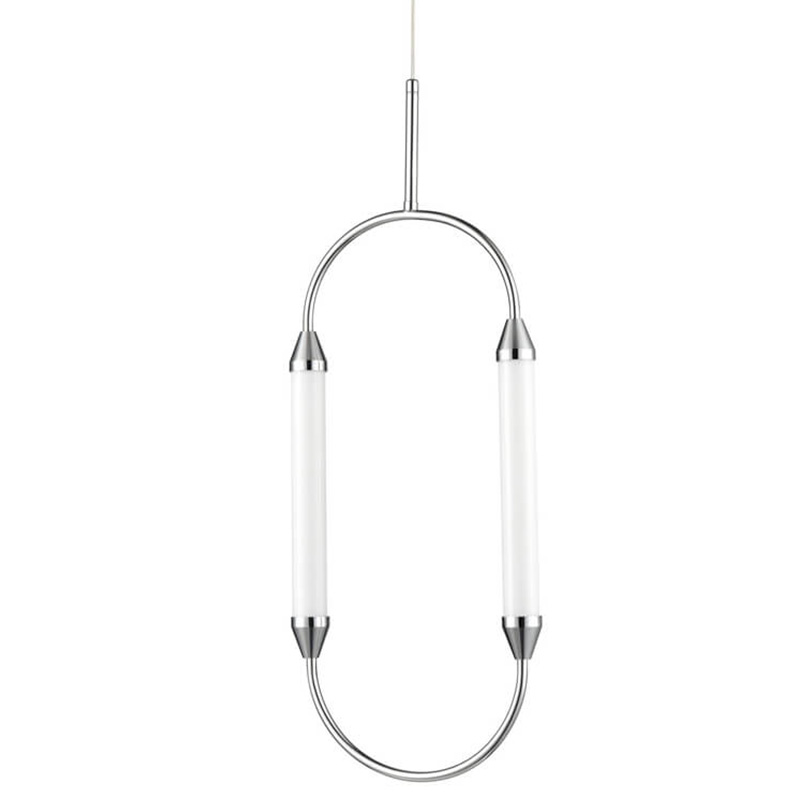 Подвесной светильник Giopato & Coombes CIRQUE Pendant Ellipse Vertical Chrome M Хром в Саратове | Loft Concept 