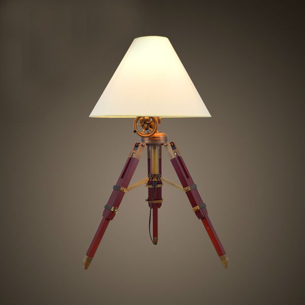 Настольная лампа Table Standing Lamp Red Бургундский красный в Саратове | Loft Concept 