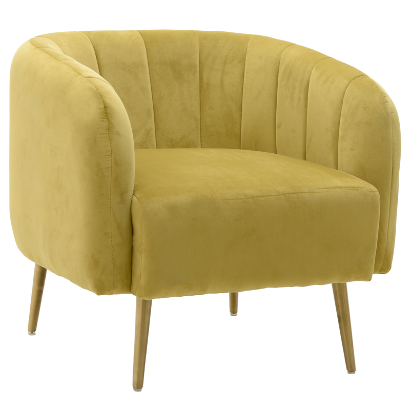 Кресло Donsia Armchair yellow Желтый Золотой в Саратове | Loft Concept 