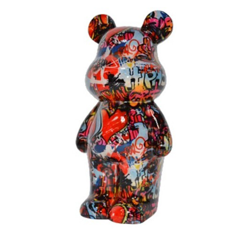 Статуэтка Graffiti Bear red Мульти в Саратове | Loft Concept 