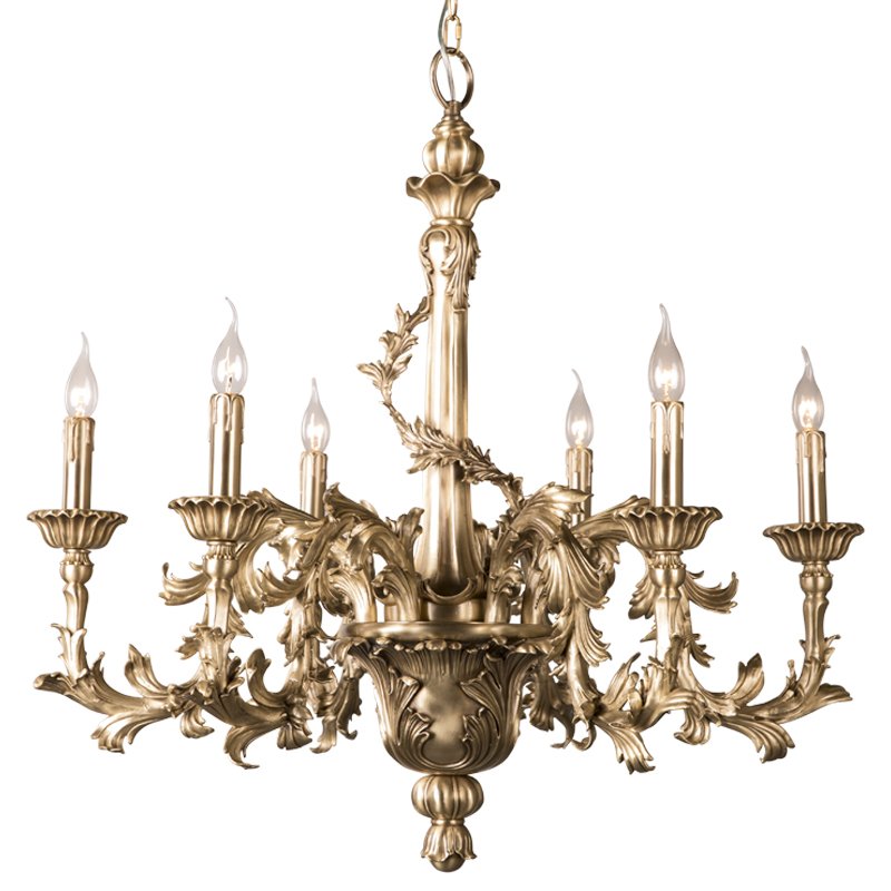 Люстра Baroque Chandelier Латунь в Саратове | Loft Concept 