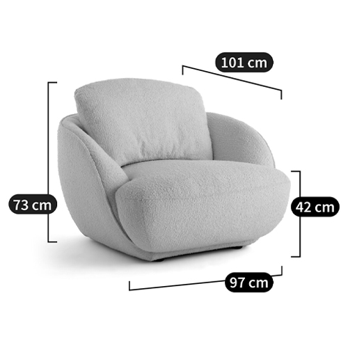 Полукруглое мягкое кресло Halle Green Armchair в Саратове