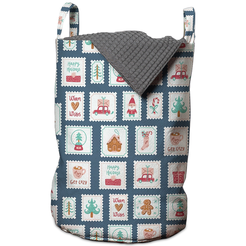 Корзина New Year Postage Stamps Basket Мульти в Саратове | Loft Concept 