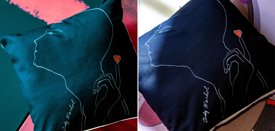 Декоративная подушка White Silhouette Lover Pillow Декоративная подушка White Silhouette Lover Pillow - Loft-Concept в Саратове