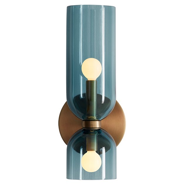 Бра Lightmaker Studio Edie Sconce Blue Медь Синий в Саратове | Loft Concept 