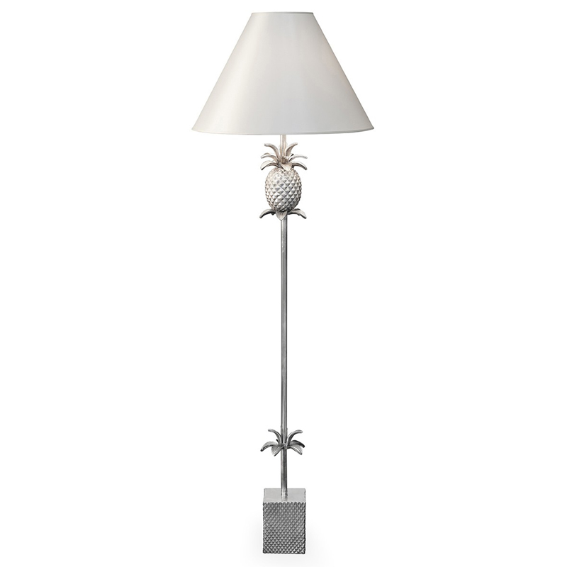 Торшер FLOOR LAMP PINEAPPLE CONE white Алюминий Белый в Саратове | Loft Concept 