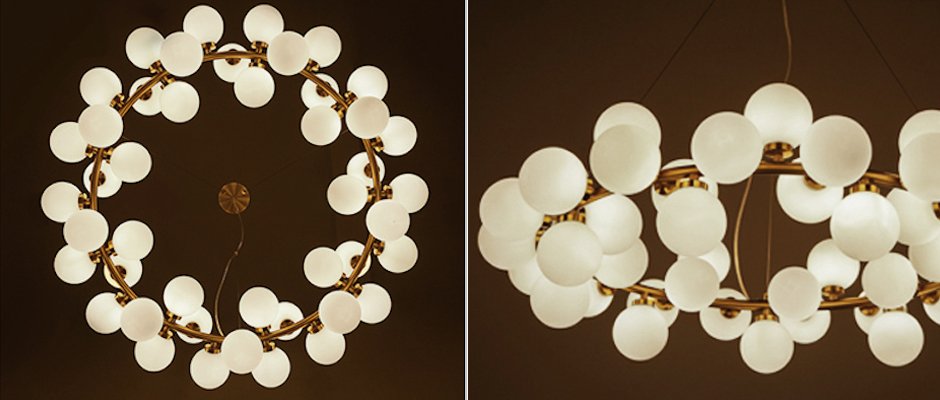 Люстра Milk Bubble Round Chandelier Люстра Milk Bubble Round Chandelier - Loft-Concept в Саратове