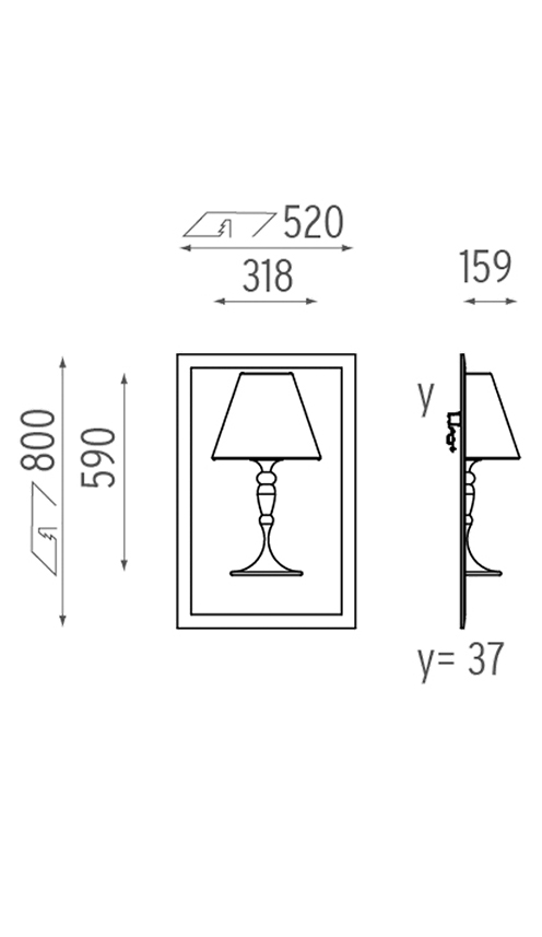 Настенный Светильник Flos Abajourd Hui Small Lampada da parete в Саратове