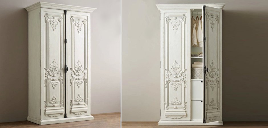 Шкаф French Distressed White Шкаф French Distressed White - Loft-Concept в Саратове