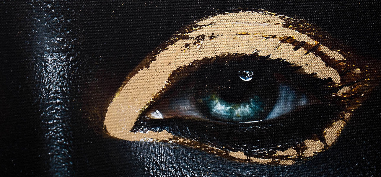 Холст с росписью потали The Black Lady - фото №1