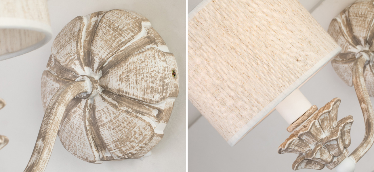 Бра с абажуром из рогожки Toulouse - фото