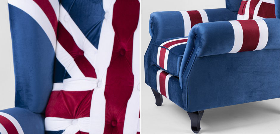 Кресло Armchair Union Jack velvet Кресло Armchair Union Jack velvet - Loft-Concept в Саратове