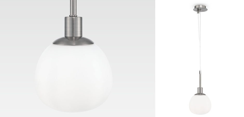 Подвесной светильник Tiepolo Ball Pendant Nickel Подвесной светильник Tiepolo Ball Pendant Nickel - Loft-Concept в Саратове