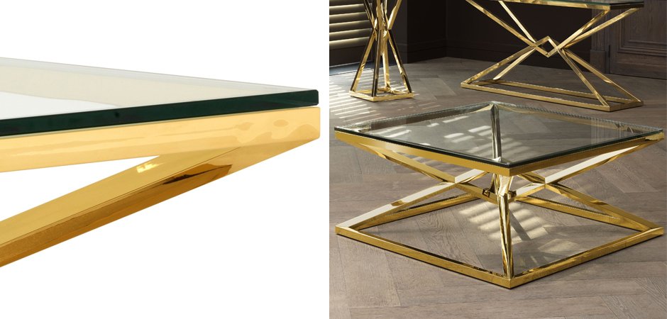 Журнальный стол Eichholtz Coffee Table Connor Gold Журнальный стол Eichholtz Coffee Table Connor Gold - Loft-Concept в Саратове