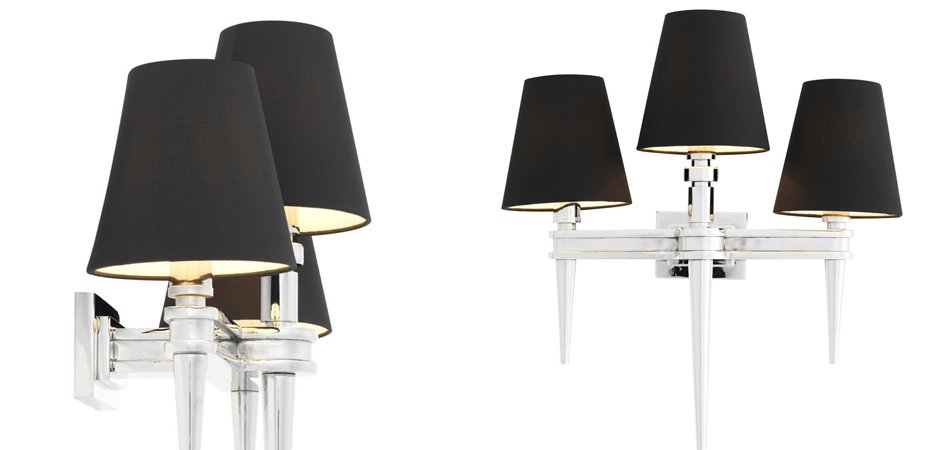 Бра Wall Lamp Waterloo Triple Nickel Бра Wall Lamp Waterloo Triple Nickel - Loft-Concept в Саратове