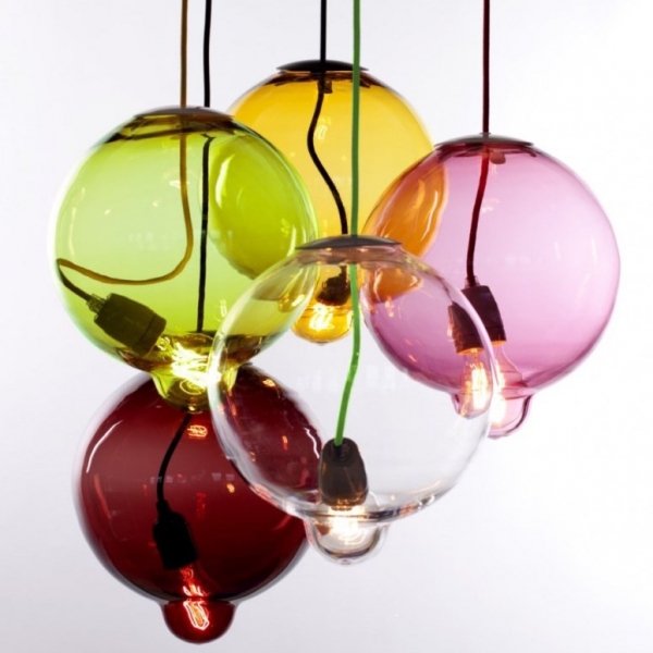 Люстра Cappellini Meltdown Suspension Lamp Прозрачный Янтарь (Amber) Серый (Gray) Синий Красный (Red) Зеленый Розовый (Rose) в Саратове | Loft Concept 