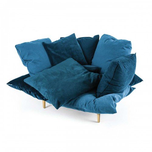 Кресло Seletti Armchair Comfy Turquoise Синий в Саратове | Loft Concept 