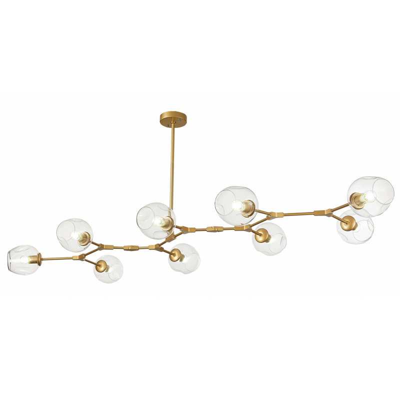 Люстра Branching Bubble Chandelier 9 gold Золотой в Саратове | Loft Concept 