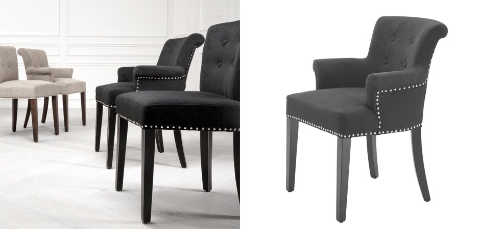 Стул Eichholtz Dining Chair Key Largo With Arm Стул Eichholtz Dining Chair Key Largo With Arm - Loft-Concept в Саратове