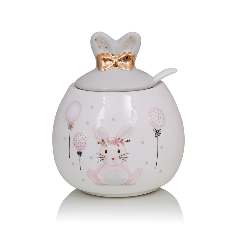 Ваза Kids Vase Bunny III Розовый пастельный Серый в Саратове | Loft Concept 