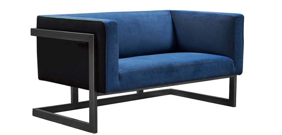 Диван Cube Blue Loveseat Sofa Диван Cube Blue Loveseat Sofa - Loft-Concept в Саратове