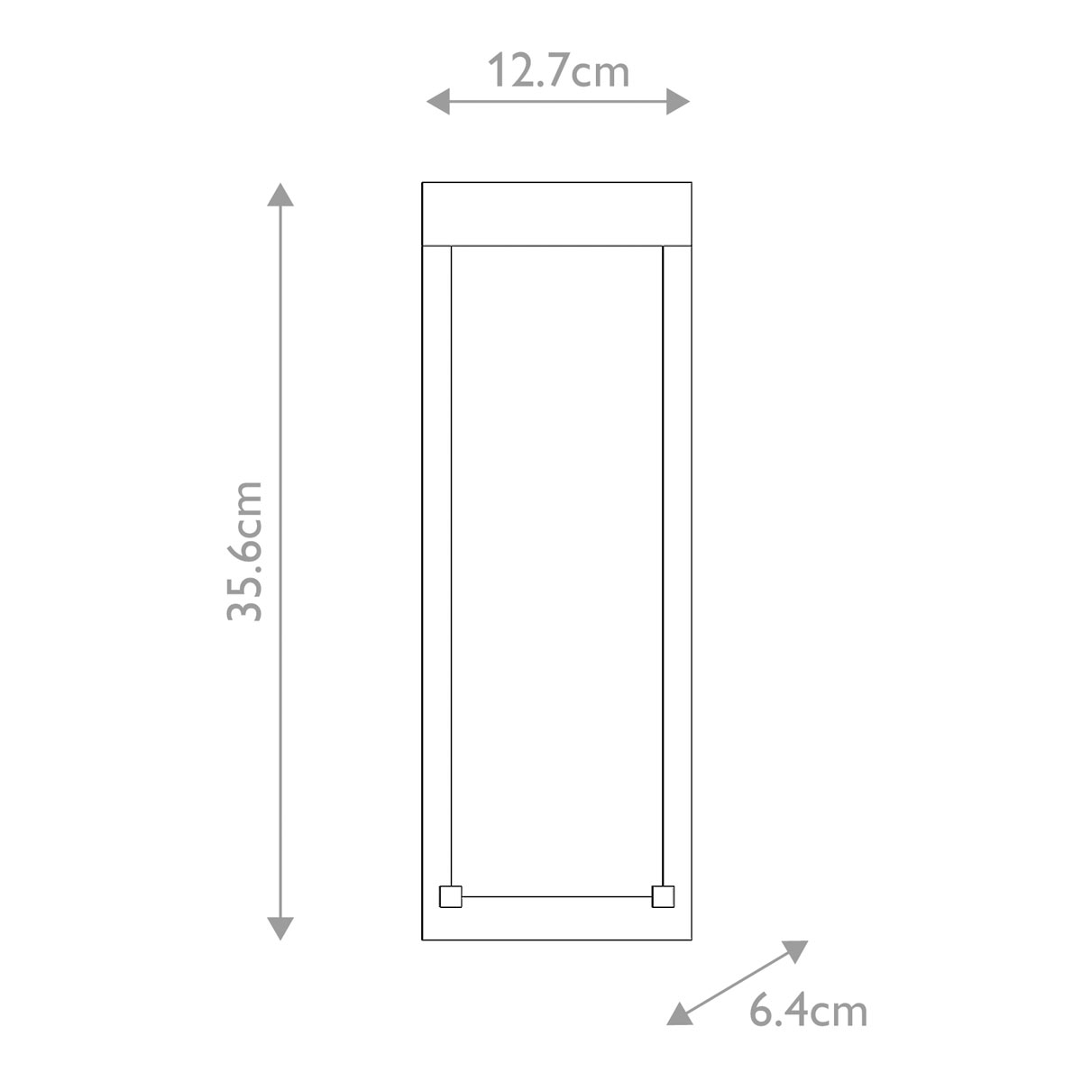 Настенный фонарь уличный прямоугольный черного цвета со стеклом с пузырьками Eurofase в Саратове
