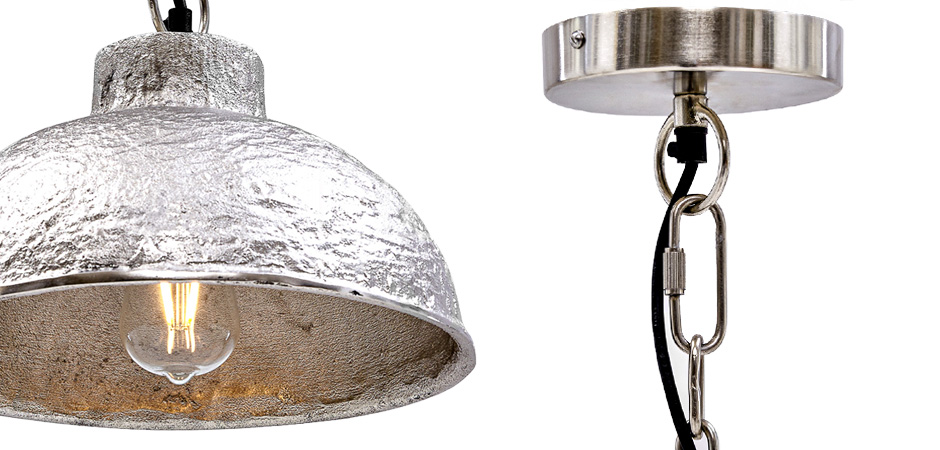 Подвесной светильник Rough Silver Pendant II Подвесной светильник Rough Silver Pendant II - Loft-Concept в Саратове