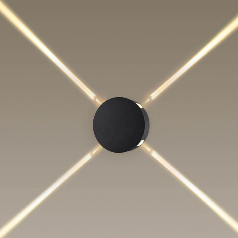 Спот Jedi Beam Sconce Circle black Черный в Саратове | Loft Concept 