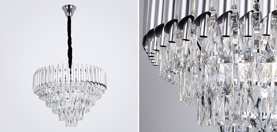 Круглая многоярусная люстра Empire Crystal Silver Круглая многоярусная люстра Empire Crystal Silver - Loft-Concept в Саратове