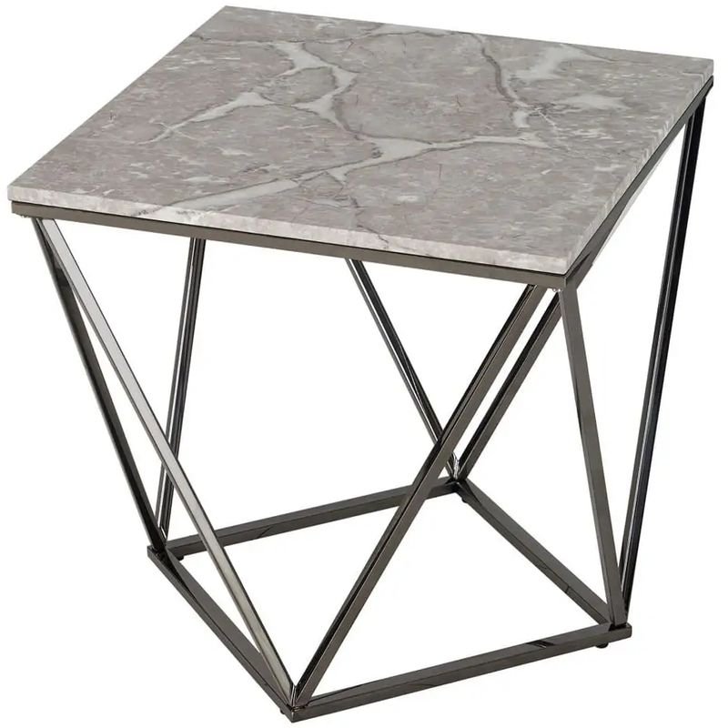 Приставной стол Kovaldzhi Collection Frame Geometry Dark Chrome Бежево-серый Белый Мрамор Bianco Темный хром Приставной стол Kovaldzhi Collection Frame Geometry Dark Chrome Бежево-серый Белый Мрамор Bianco Темный хром в Саратове | Loft Concept