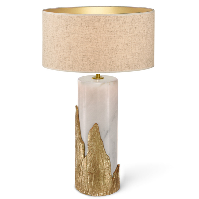 Настольная лампа Amber TABLE LAMP Ginger and Jagger Золотой Белый Настольная лампа Amber TABLE LAMP Ginger and Jagger Золотой Белый в Саратове | Loft Concept