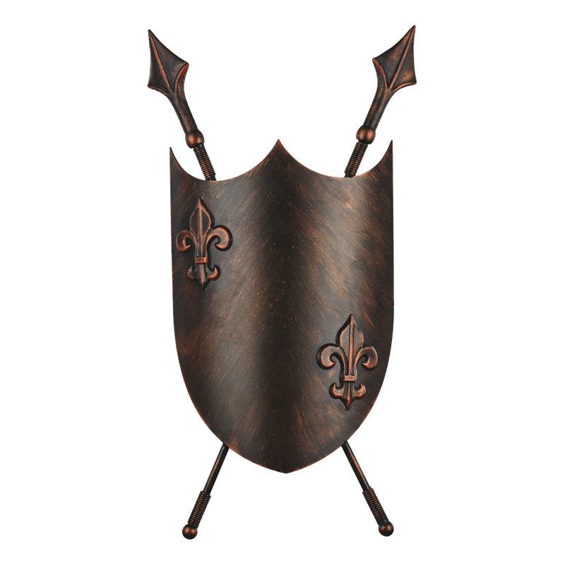 Бра Shield Heraldic Lily Sconce Коричневый винтаж в Саратове | Loft Concept 