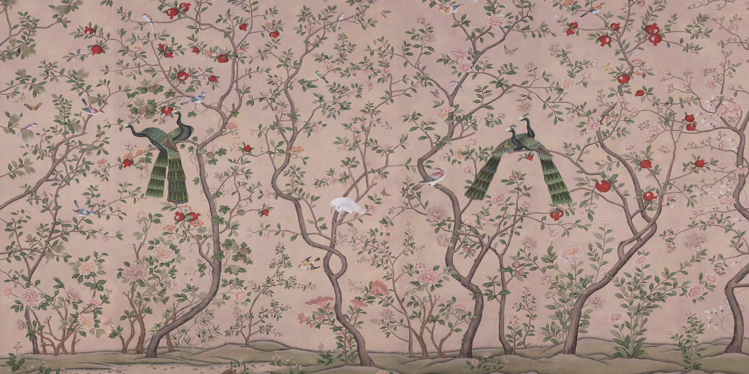 Обои ручная роспись St Laurent Pink - фото