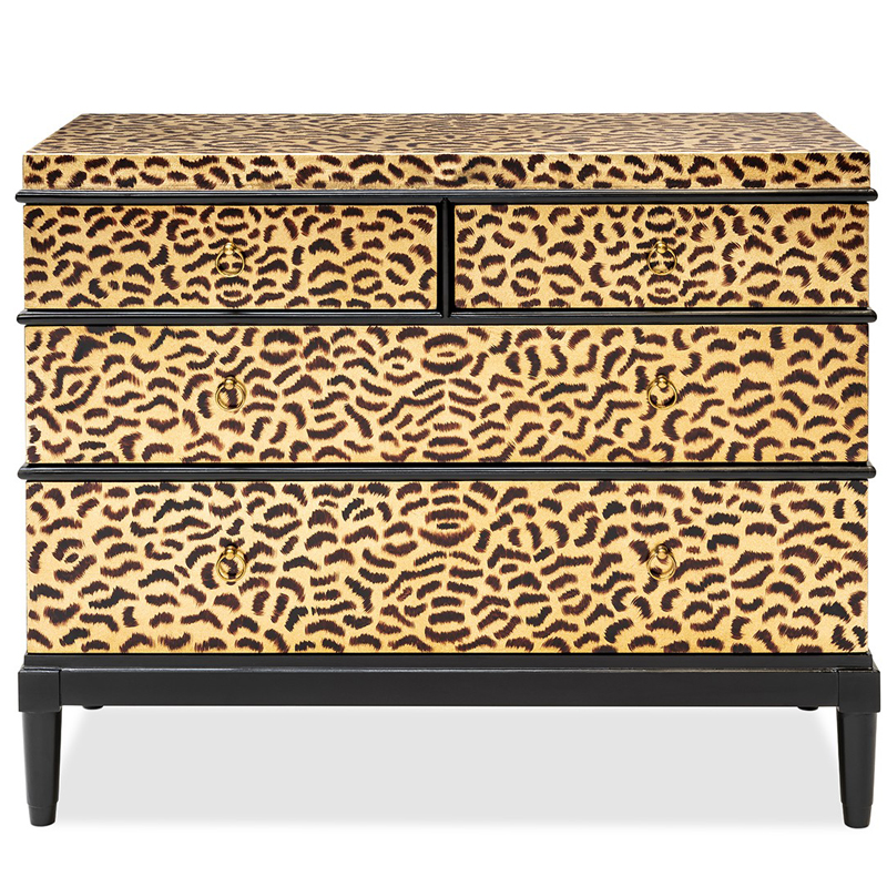 Комод DRESSER KRIZIA leopard Карамель Черный в Саратове | Loft Concept 