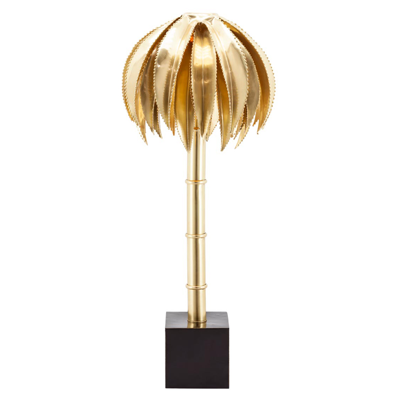 Настольная лампа TABLE LAMP PALMERY GOLD Латунь в Саратове | Loft Concept 