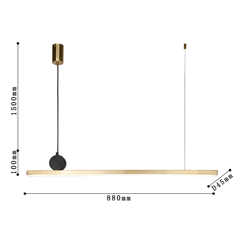 Светодиодная люстра DRAWING LINES Gold в Саратове