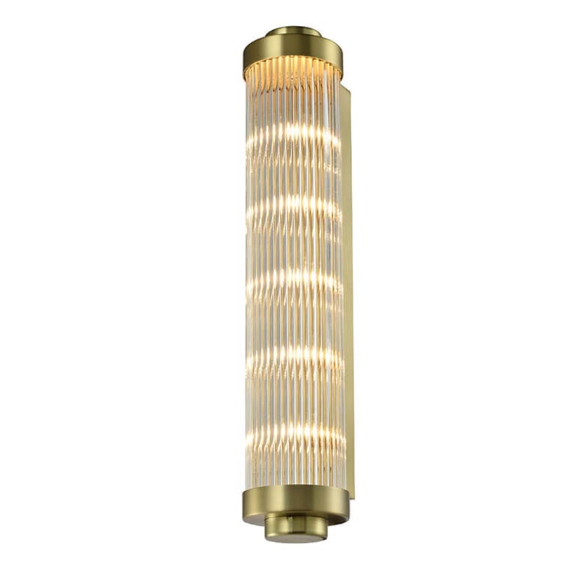 Бра Buck Glass TUBE Wall Lamp Brass Латунь Прозрачный (Transparent) в Саратове | Loft Concept 