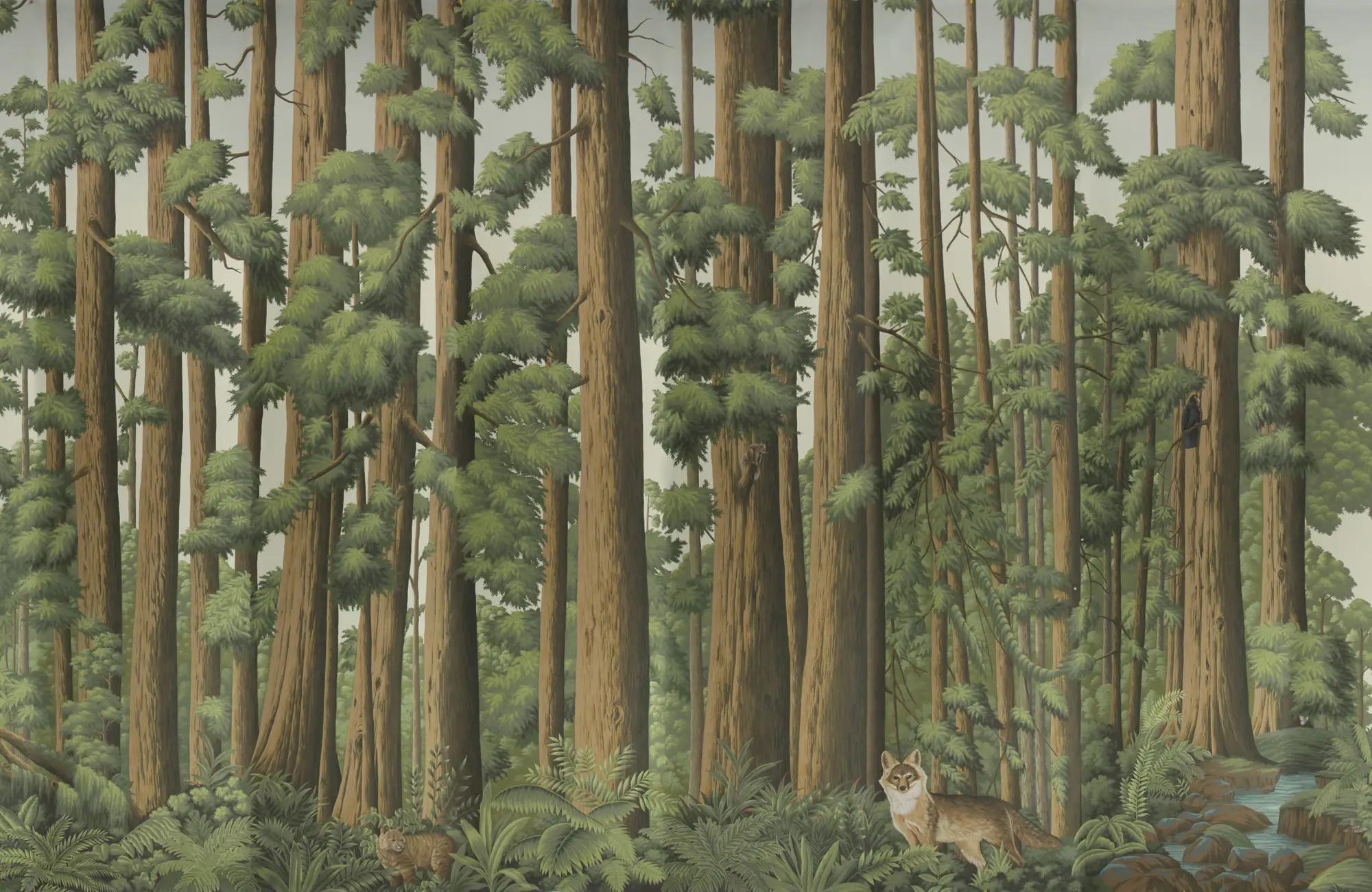 Обои ручная роспись Redwoods Colourway SC-281 on scenic paper Обои ручная роспись Redwoods Colourway SC-281 on scenic paper - постер Loft-Concept в Саратове